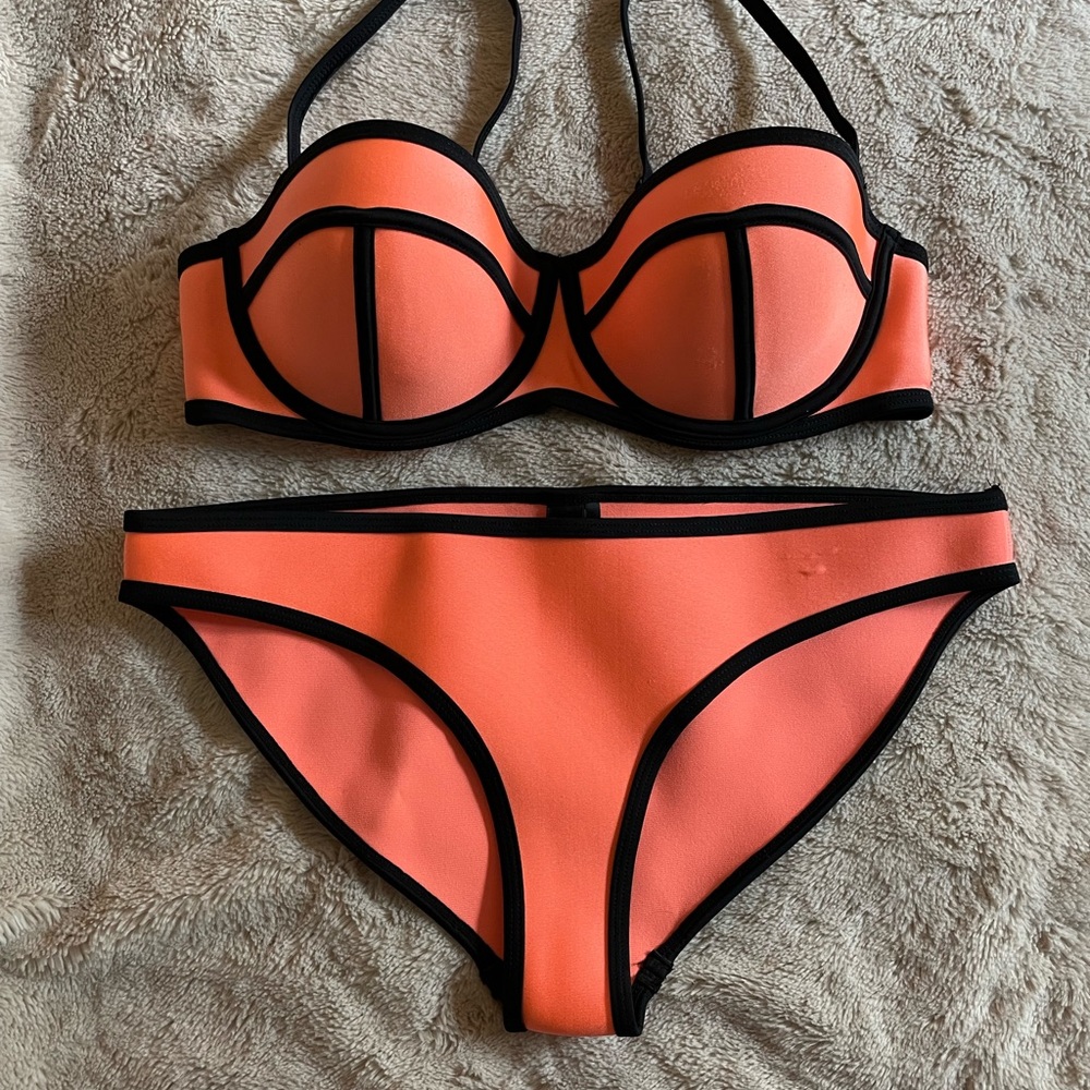 Triangl Milly Arizona Sunset Neoprene Orange Bikini - Picture 4 of 7